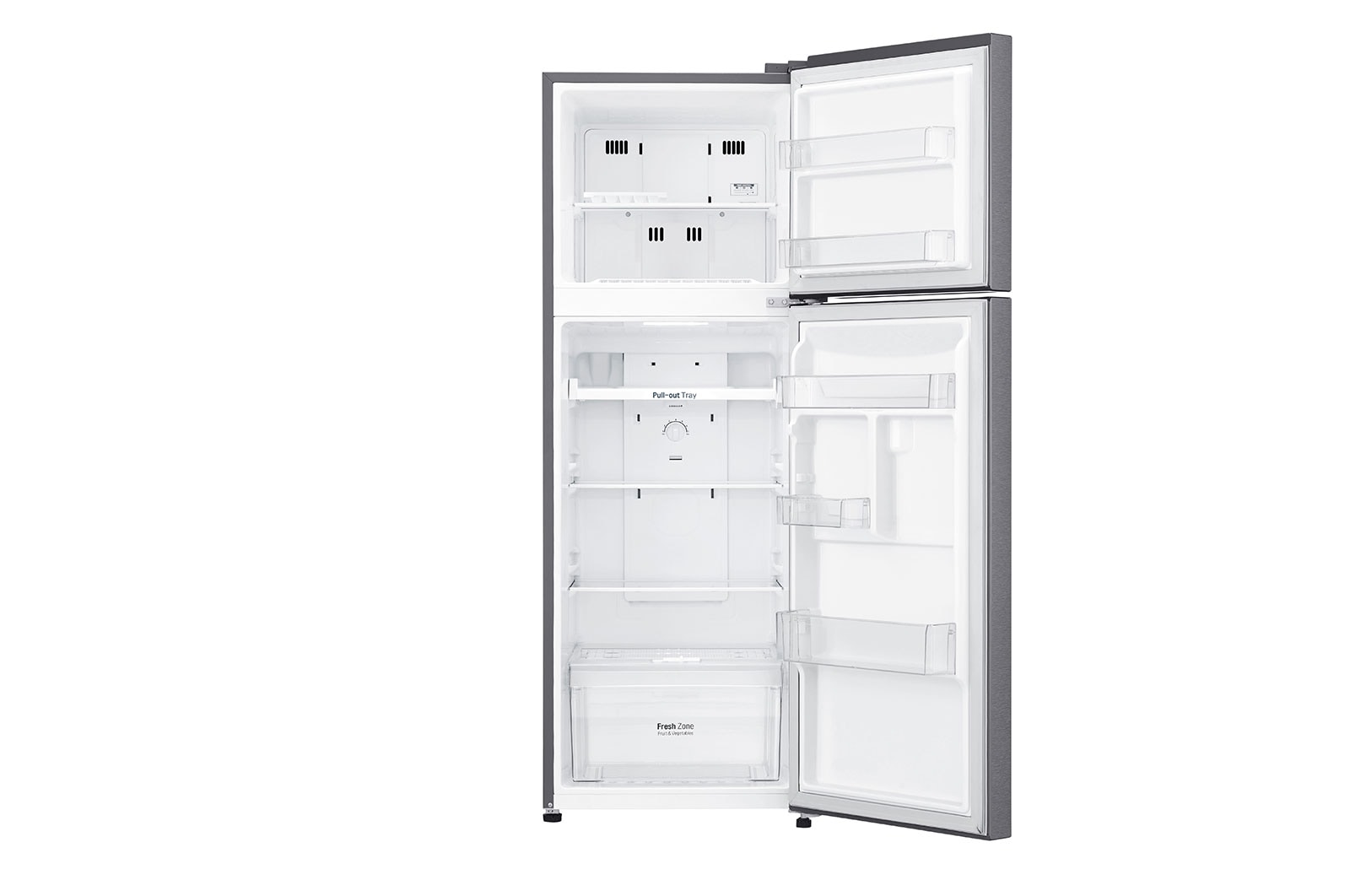 LG Refrigerador Top Mount   8 pies cúbicos - Plata con Autodiagnóstico Smart Diagnosis™  | SMART INVERTER, GT26BPG