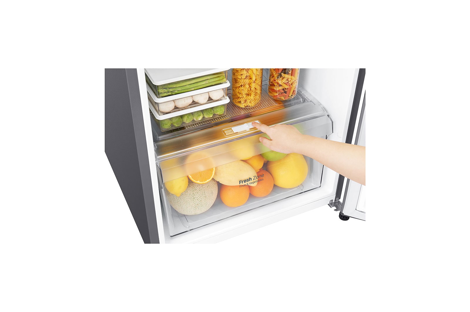 LG Refrigerador Top Mount   8 pies cúbicos - Plata con Autodiagnóstico Smart Diagnosis™  | SMART INVERTER, GT26BPG
