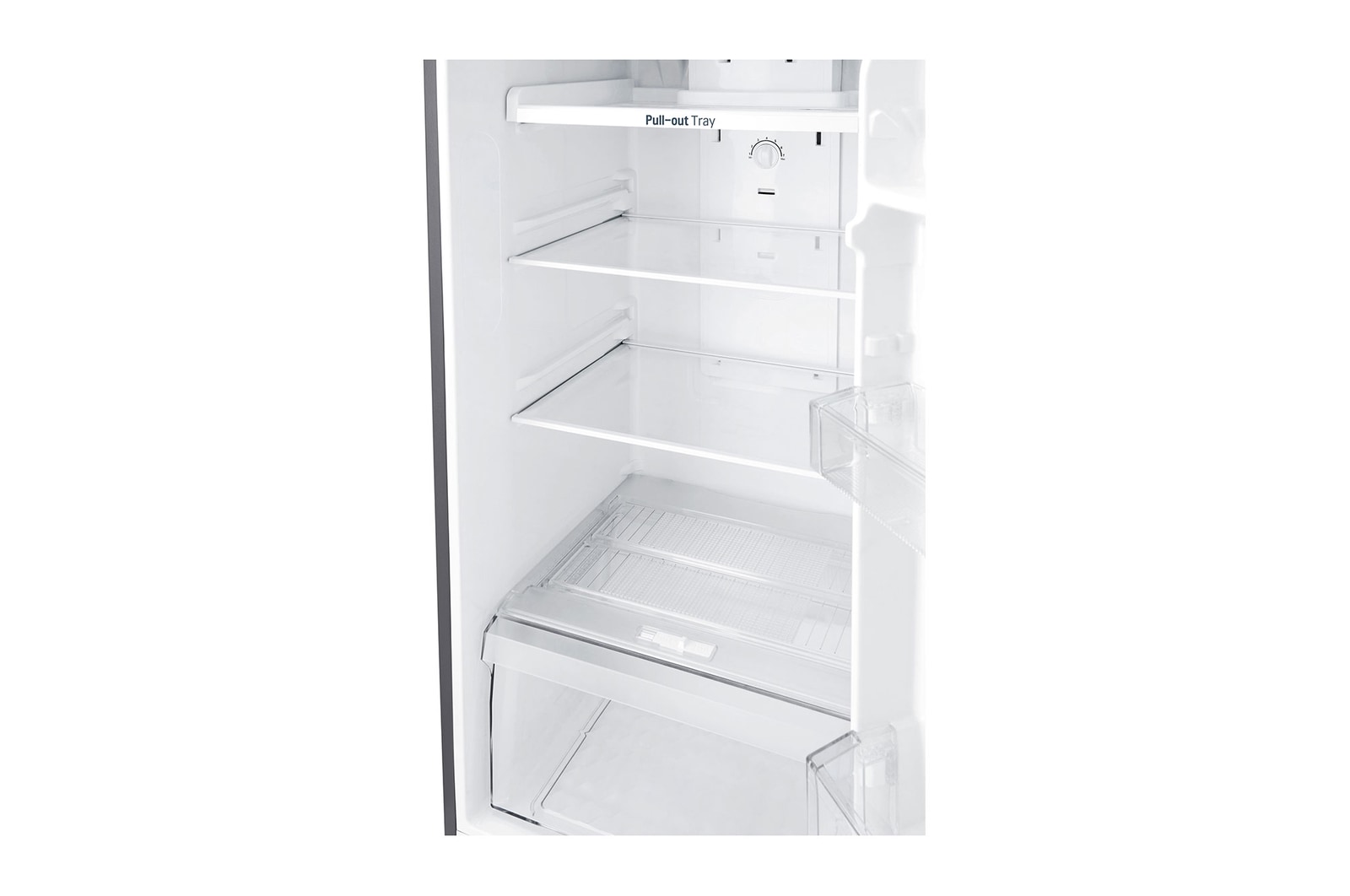 Inside fridge view