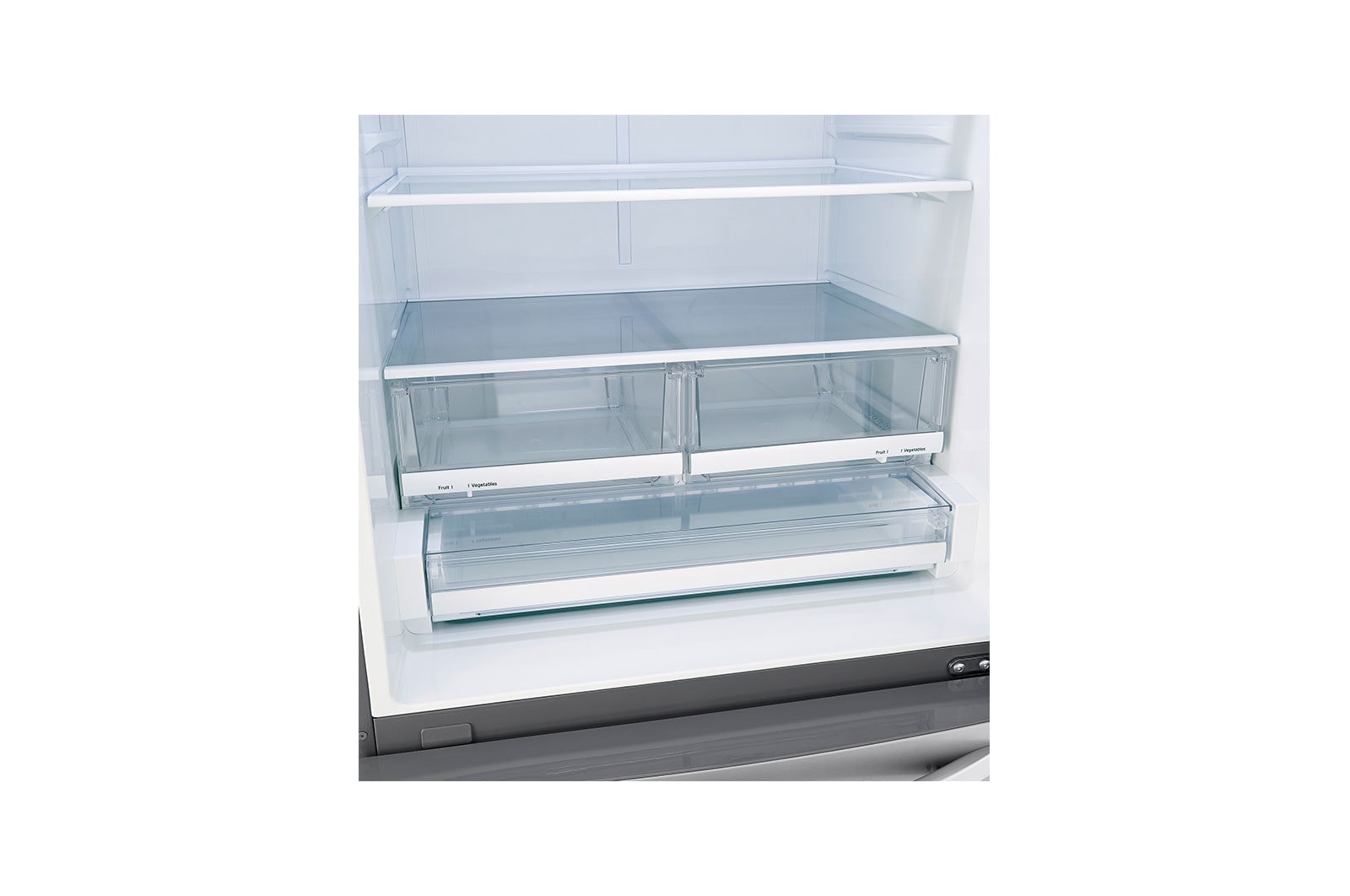 LG Refrigerador  con Congelador Abajo  26 pies cúbicos - Acero Inoxidable con Filtro de Aire  | LINEAR INVERTER, LB26BGS