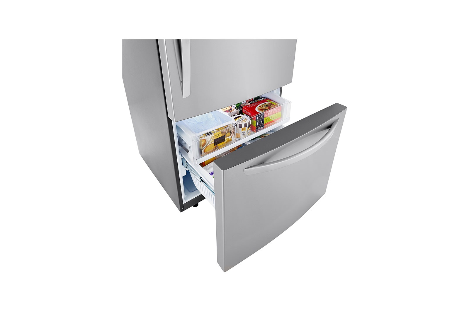 LG Refrigerador  con Congelador Abajo  26 pies cúbicos - Acero Inoxidable con Filtro de Aire  | LINEAR INVERTER, LB26BGS