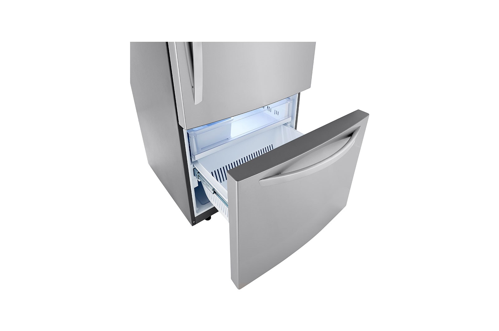 LG Refrigerador  con Congelador Abajo  26 pies cúbicos - Acero Inoxidable con Filtro de Aire  | LINEAR INVERTER, LB26BGS