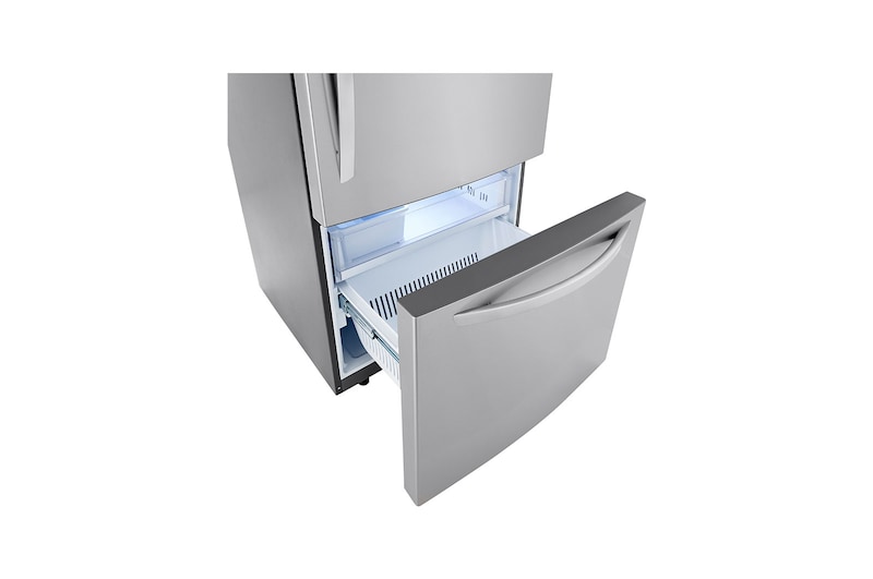LG Refrigerador  con Congelador Abajo  26 pies cúbicos - Acero Inoxidable con Filtro de Aire  | LINEAR INVERTER, LB26BGS