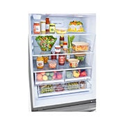 LG Refrigerador  con Congelador Abajo  26 pies cúbicos - Acero Inoxidable con Filtro de Aire  | LINEAR INVERTER, LB26BGS