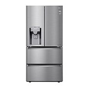 Vista frontal de Refrigerador French Door  Inteligente 18 pies cúbicos - Plata con Conectividad ThinQ  | LINEAR INVERTER LM56SPP