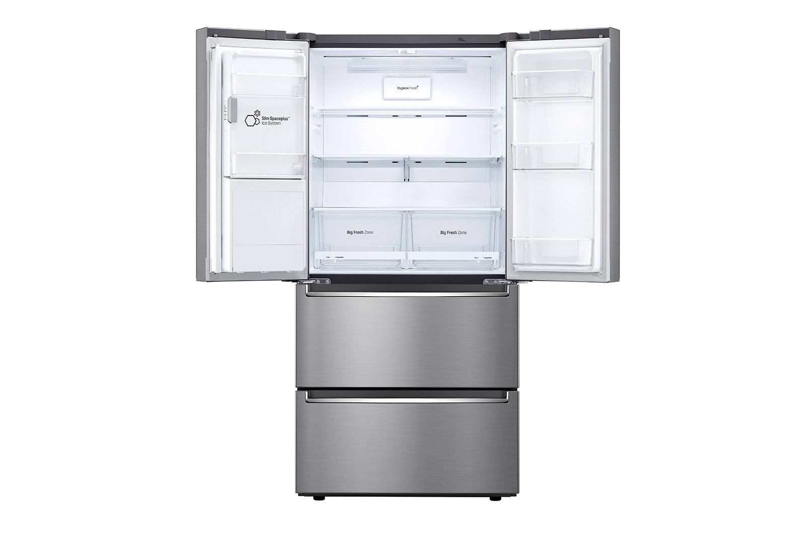 LG Refrigerador French Door  Inteligente 18 pies cúbicos - Plata con Conectividad ThinQ  | LINEAR INVERTER, LM56SPP