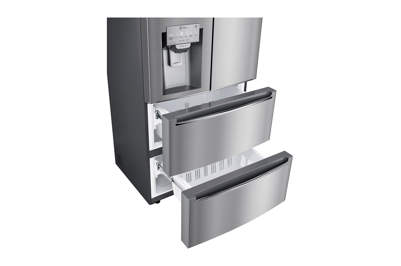 LG Refrigerador French Door  Inteligente 18 pies cúbicos - Plata con Conectividad ThinQ  | LINEAR INVERTER, LM56SPP