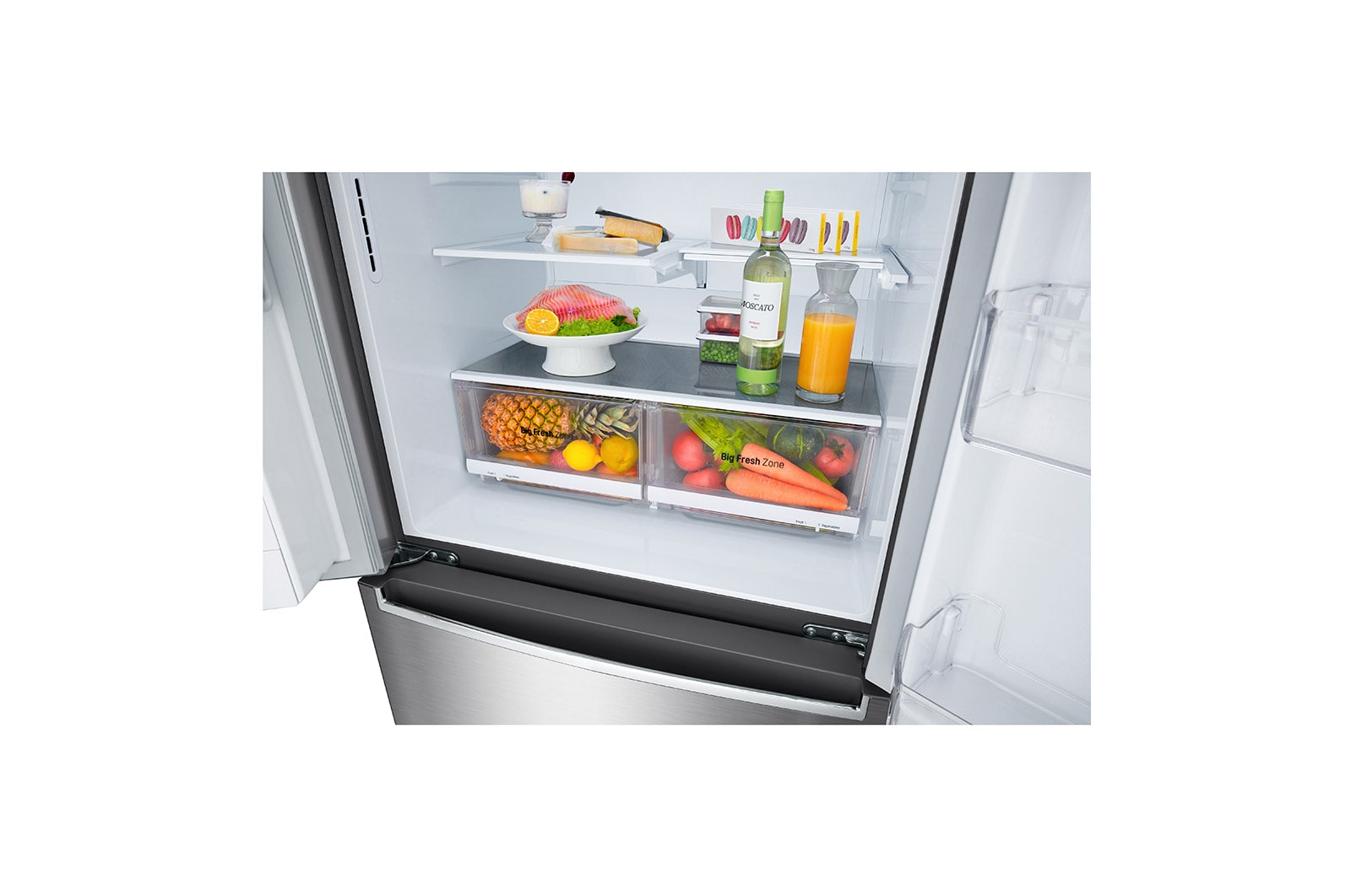 LG Refrigerador French Door  Inteligente 18 pies cúbicos - Plata con Conectividad ThinQ  | LINEAR INVERTER, LM56SPP