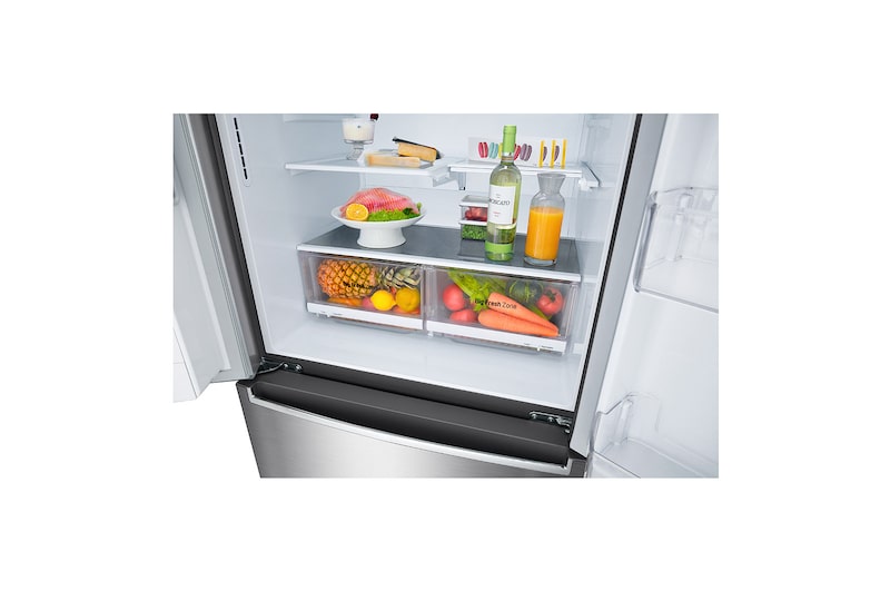 LG Refrigerador French Door  Inteligente 18 pies cúbicos - Plata con Conectividad ThinQ  | LINEAR INVERTER, LM56SPP