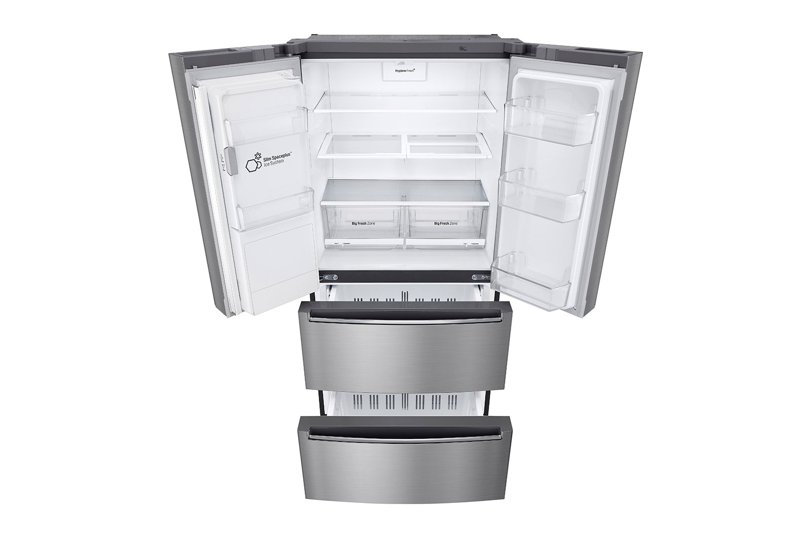 LG Refrigerador French Door  Inteligente 18 pies cúbicos - Plata con Conectividad ThinQ  | LINEAR INVERTER, LM56SPP