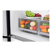 LG Refrigerador French Door LG Instaview™ Door-in-Door Inteligente 18 pies cúbicos - Acero Negro Mate con Despachador de Agua y Hielos  | LINEAR INVERTER, LM57SXT