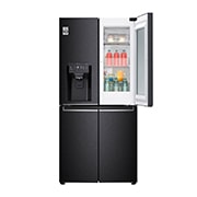 LG Refrigerador French Door LG Instaview™ Door-in-Door Inteligente 18 pies cúbicos - Acero Negro Mate con Despachador de Agua y Hielos  | LINEAR INVERTER, LM57SXT