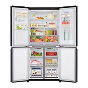LG Refrigerador French Door LG Instaview™ Door-in-Door Inteligente 18 pies cúbicos - Acero Negro Mate con Despachador de Agua y Hielos  | LINEAR INVERTER, LM57SXT