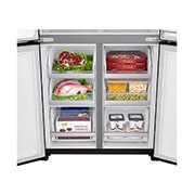 LG Refrigerador French Door LG Instaview™ Door-in-Door Inteligente 18 pies cúbicos - Acero Negro Mate con Despachador de Agua y Hielos  | LINEAR INVERTER, LM57SXTN
