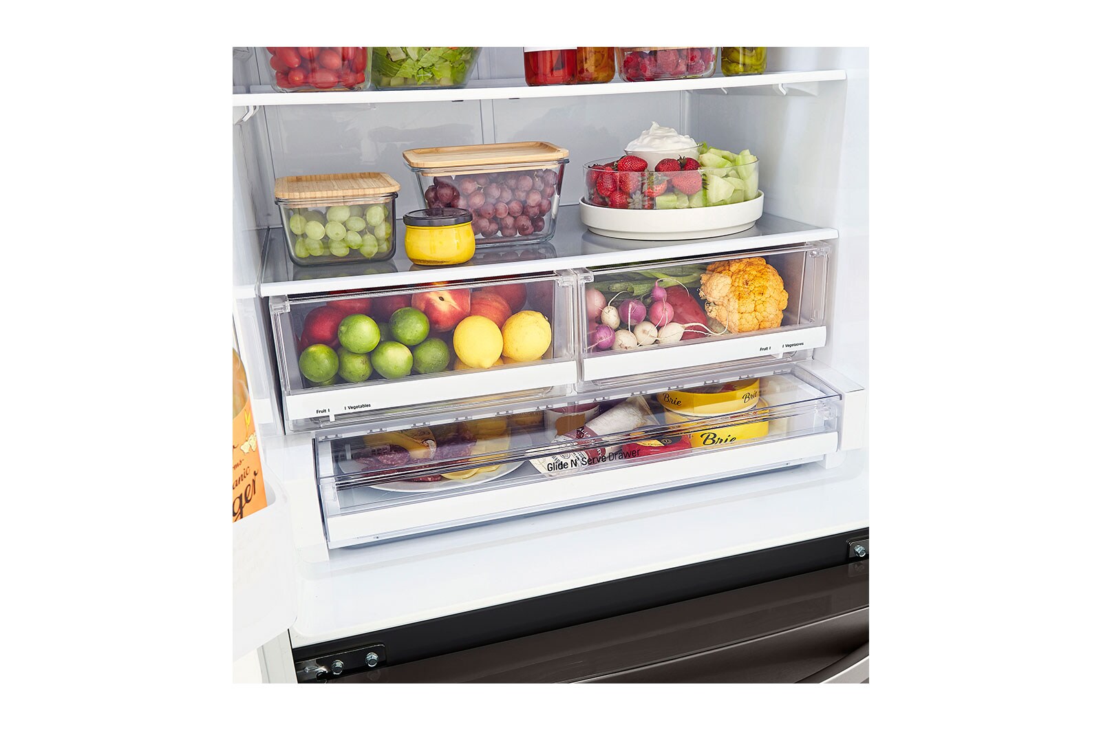LG Refrigerador French Door   25 pies cúbicos - Acero Inoxidable con Filtro de Aire  | LINEAR INVERTER, LM65BGBS