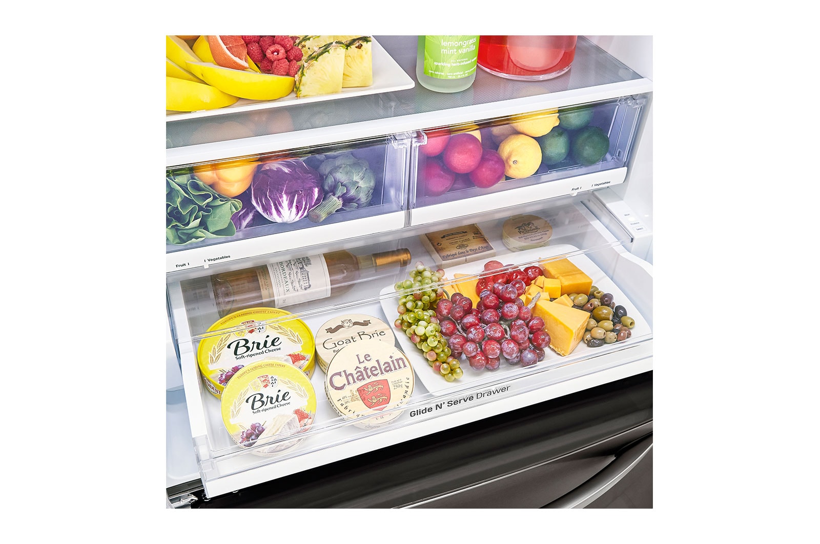 LG Refrigerador French Door   25 pies cúbicos - Acero Inoxidable con Filtro de Aire  | LINEAR INVERTER, LM65BGBS