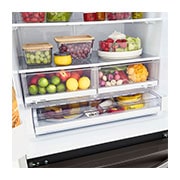 LG Refrigerador French Door   25 pies cúbicos - Acero Inoxidable con Filtro de Aire  | LINEAR INVERTER, LM65BGBS