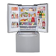 LG Refrigerador French Door  Inteligente 25 pies cúbicos - Acero Inoxidable con Despachador de Agua y Hielos  | LINEAR INVERTER, LM65SCS