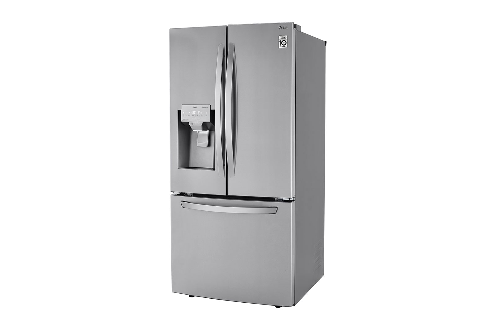 LG Refrigerador French Door  Inteligente 25 pies cúbicos - Acero Inoxidable con Despachador de Agua y Hielos  | LINEAR INVERTER, LM65SCS