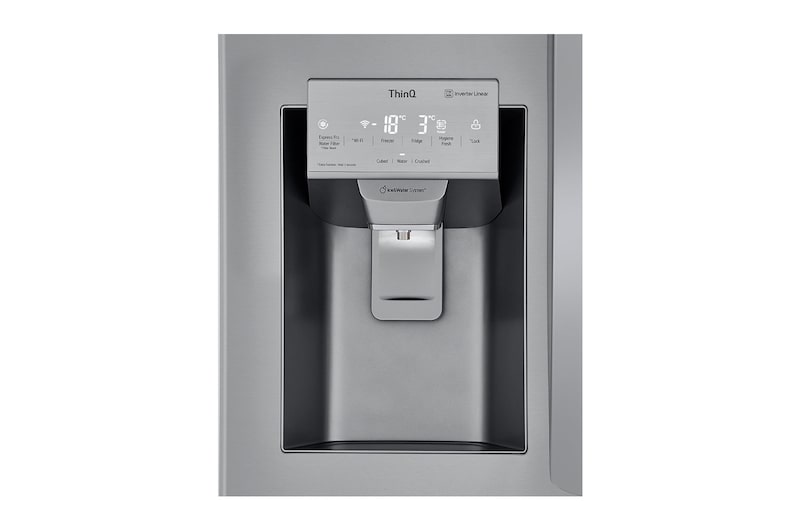 LG Refrigerador French Door  Inteligente 25 pies cúbicos - Acero Inoxidable con Despachador de Agua y Hielos  | LINEAR INVERTER, LM65SCS