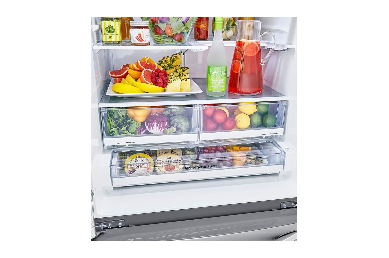 LG Refrigerador French Door  Inteligente 25 pies cúbicos - Acero Inoxidable con Despachador de Agua y Hielos  | LINEAR INVERTER, LM65SCS