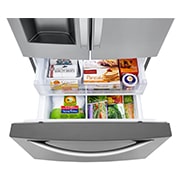 LG Refrigerador French Door  Inteligente 25 pies cúbicos - Acero Inoxidable con Despachador de Agua y Hielos  | LINEAR INVERTER, LM65SGS