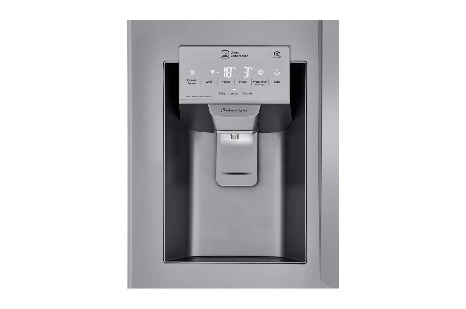 LG Refrigerador French Door  Inteligente 25 pies cúbicos - Acero Inoxidable con Despachador de Agua y Hielos  | LINEAR INVERTER, LM65SGS