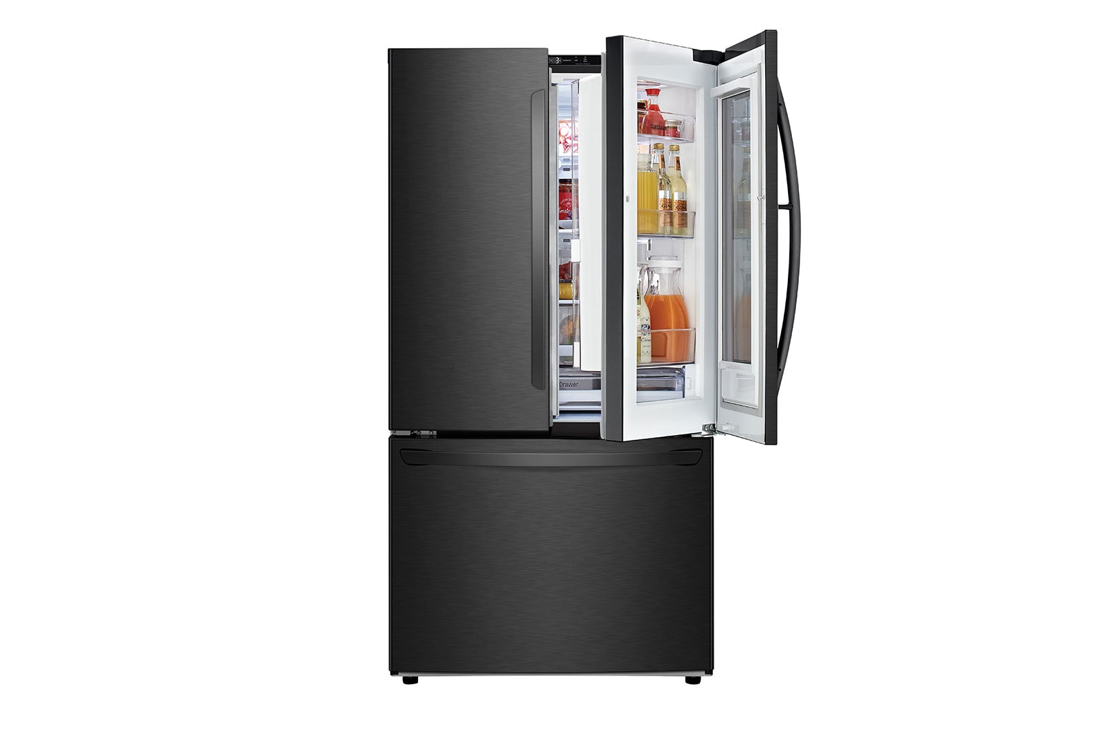 LG Refrigerador French Door LG Instaview™ Door-in-Door  27 pies cúbicos - Acero Negro Mate con Autodiagnóstico Smart Diagnosis™  | LINEAR INVERTER, LM75BXT