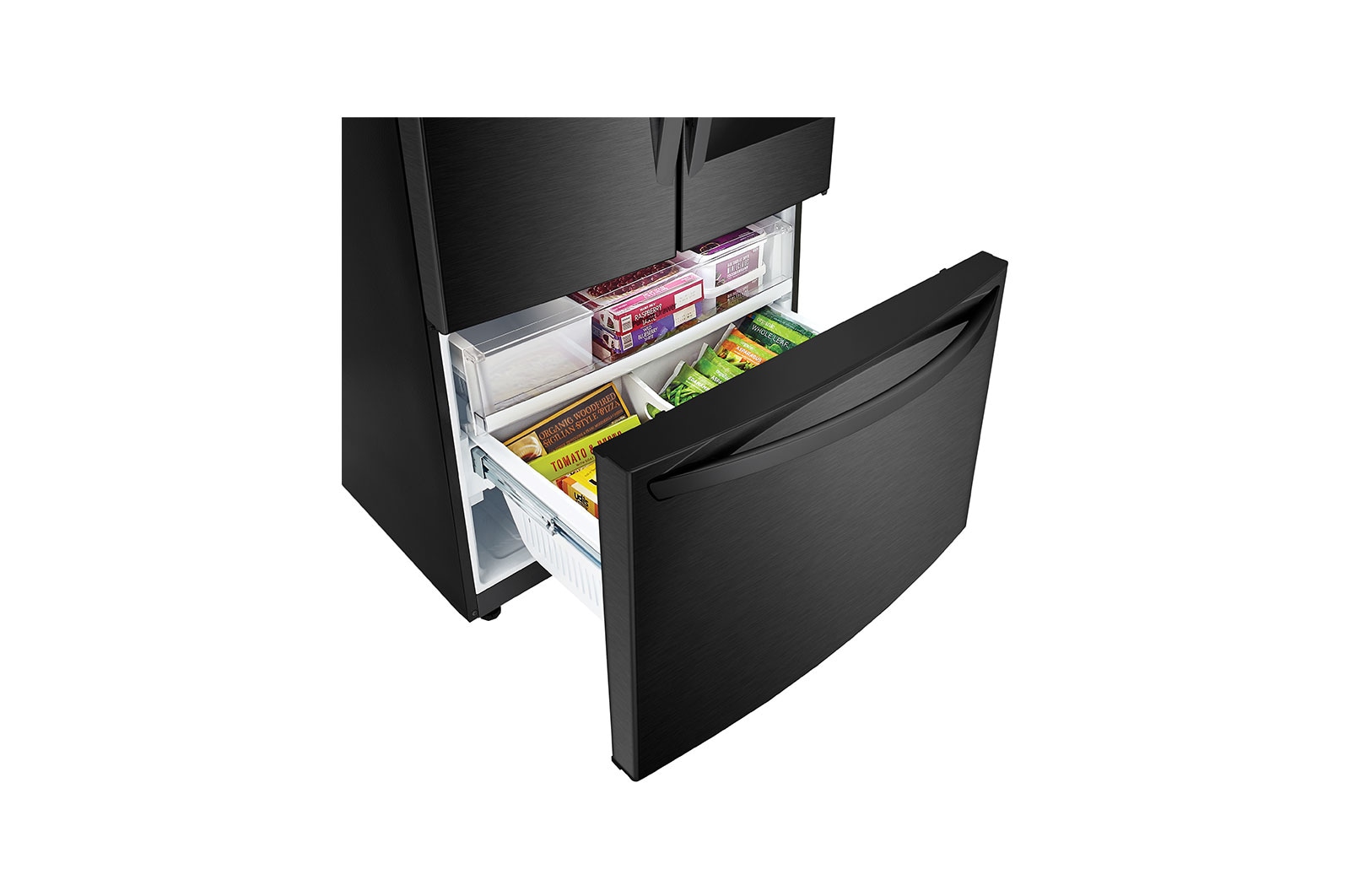 LG Refrigerador French Door LG Instaview™ Door-in-Door  27 pies cúbicos - Acero Negro Mate con Autodiagnóstico Smart Diagnosis™  | LINEAR INVERTER, LM75BXT