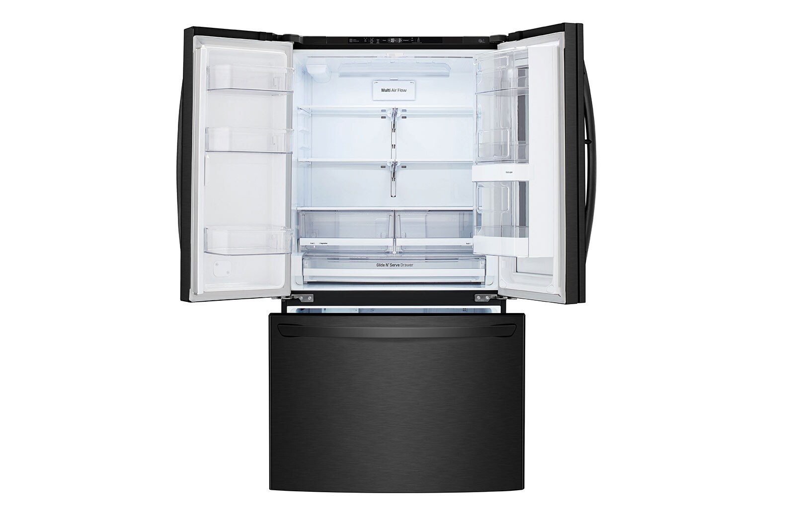 LG Refrigerador French Door LG Instaview™ Door-in-Door  27 pies cúbicos - Acero Negro Mate con Autodiagnóstico Smart Diagnosis™  | LINEAR INVERTER, LM75BXT