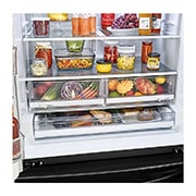 LG Refrigerador French Door LG Instaview™ Door-in-Door  27 pies cúbicos - Acero Negro Mate con Autodiagnóstico Smart Diagnosis™  | LINEAR INVERTER, LM75BXT
