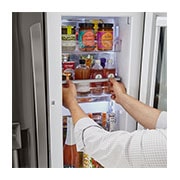 LG Refrigerador French Door LG Instaview™ Door-in-Door Inteligente 30 pies cúbicos - Acero Inoxidable con Despachador de Agua y Hielos  | LINEAR INVERTER, LM89SXD