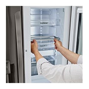 LG Refrigerador French Door LG Instaview™ Door-in-Door Inteligente 30 pies cúbicos - Acero Inoxidable con Despachador de Agua y Hielos  | LINEAR INVERTER, LM89SXD