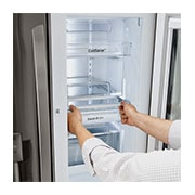 LG Refrigerador French Door LG Instaview™ Door-in-Door Inteligente 30 pies cúbicos - Acero Inoxidable con Despachador de Agua y Hielos  | LINEAR INVERTER, LM89SXD