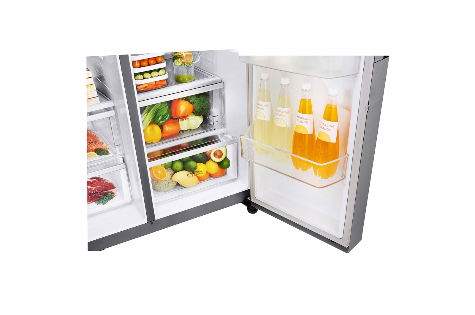 LG Refrigerador Smart Side-by-Side 26 cu.ft | Linear Inverter, LS74SGP