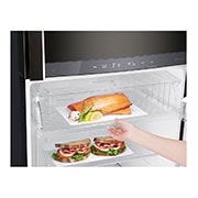 LG Refrigerador Top Mount Inteligente LG ThinQ™ 16 pies cúbicos - Negro Brillante con Conectividad ThinQ | LINEAR INVERTER, LT44AGD