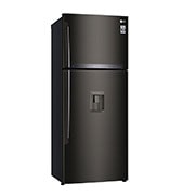 LG Refrigerador Top Mount Inteligente LG ThinQ™ 16 pies cúbicos - Negro Brillante con Conectividad ThinQ | LINEAR INVERTER, LT44AGD
