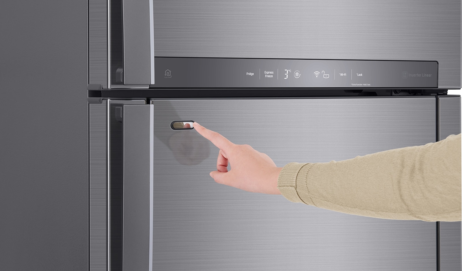 LG Refrigerador Top Mount Door-in-Door Inteligente LG ThinQ™ 16 pies cúbicos - Plata con Conectividad ThinQ | LINEAR INVERTER, LT44MDP