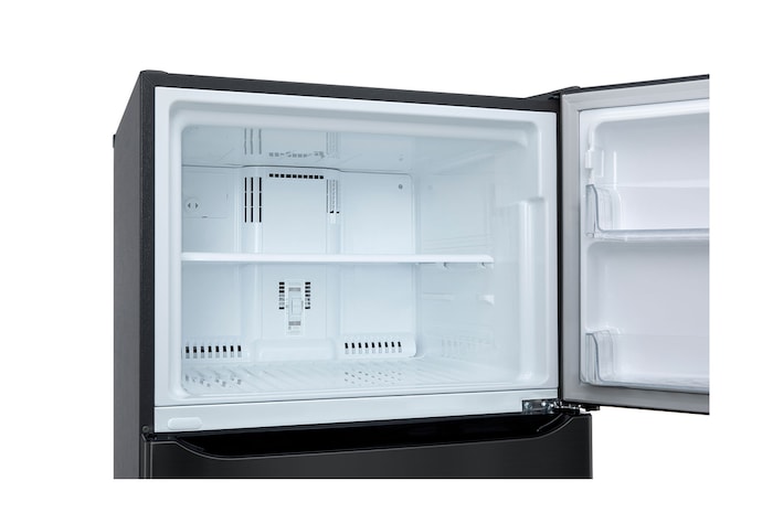 top view door open without food