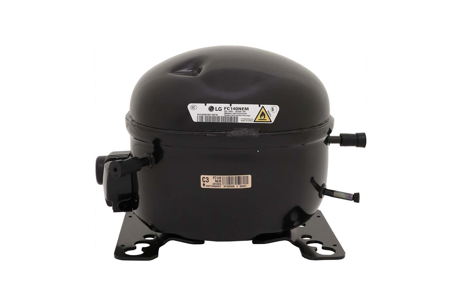 Vista frontal de Compresor para refrigerador  TCA35173603