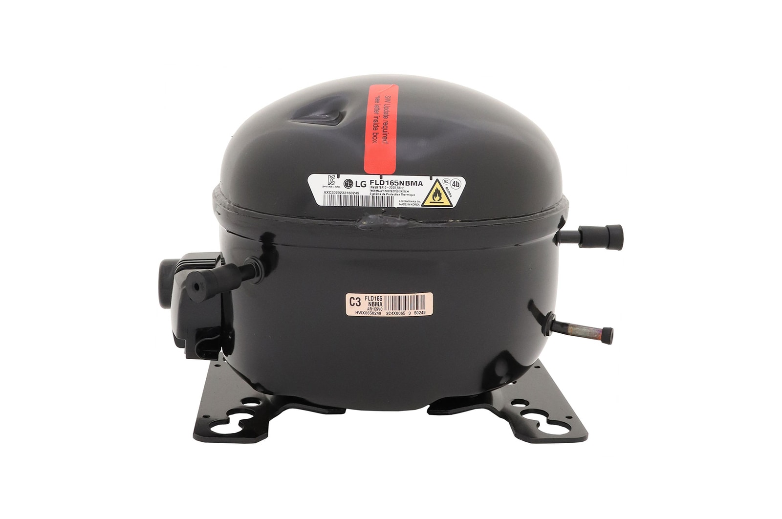 Vista frontal de Compresor para refrigerador  TCA36811409