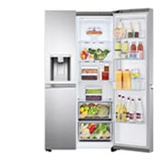 LG Refrigerador Duplex Door-in-Door Inteligente 22 pies cúbicos - Acero Inoxidable con Despachador de Agua y Hielos  | LINEAR INVERTER, VS22JS