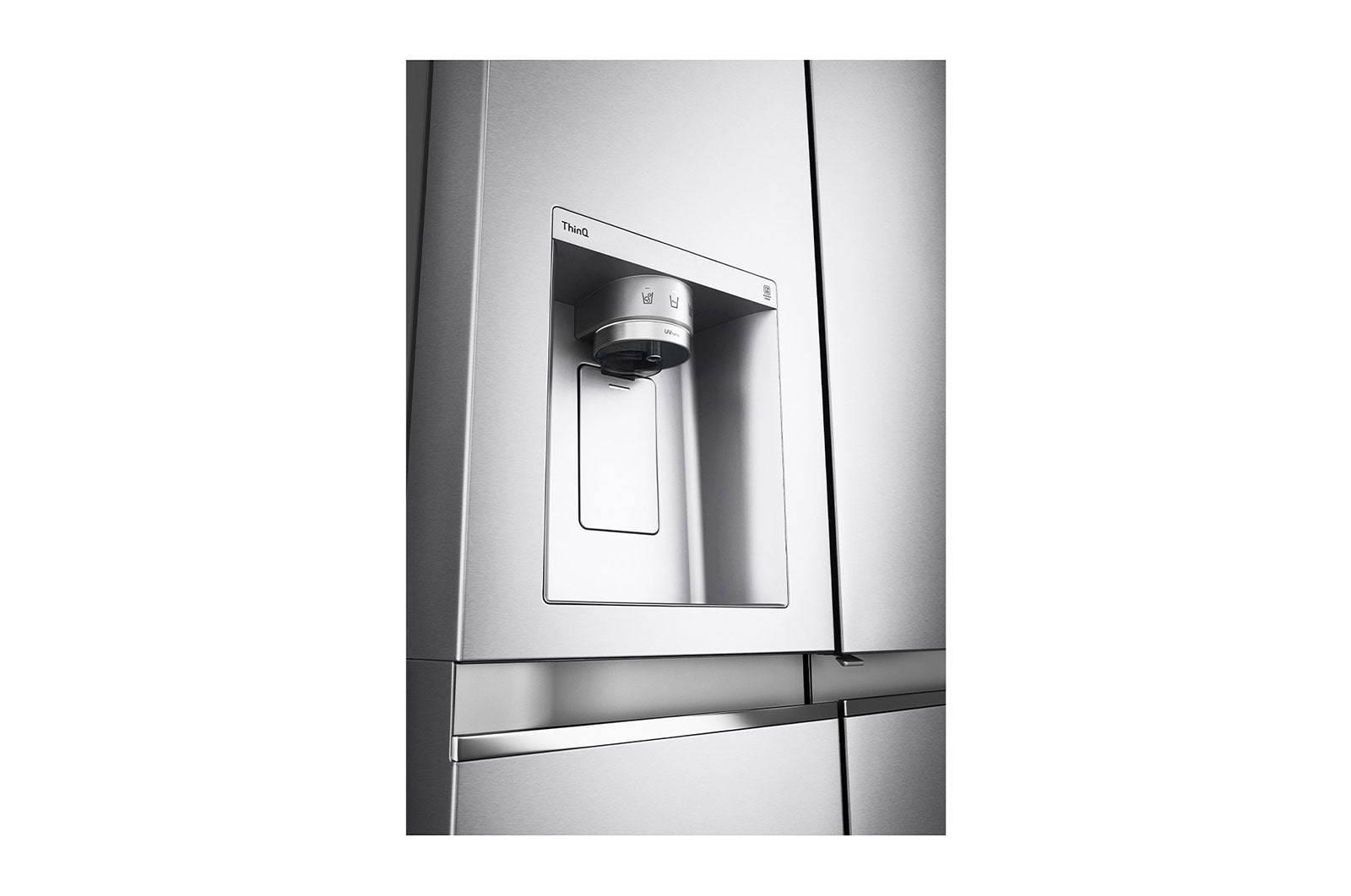 LG Refrigerador Duplex Door-in-Door Inteligente 22 pies cúbicos - Acero Inoxidable con Despachador de Agua y Hielos  | LINEAR INVERTER, VS22JS