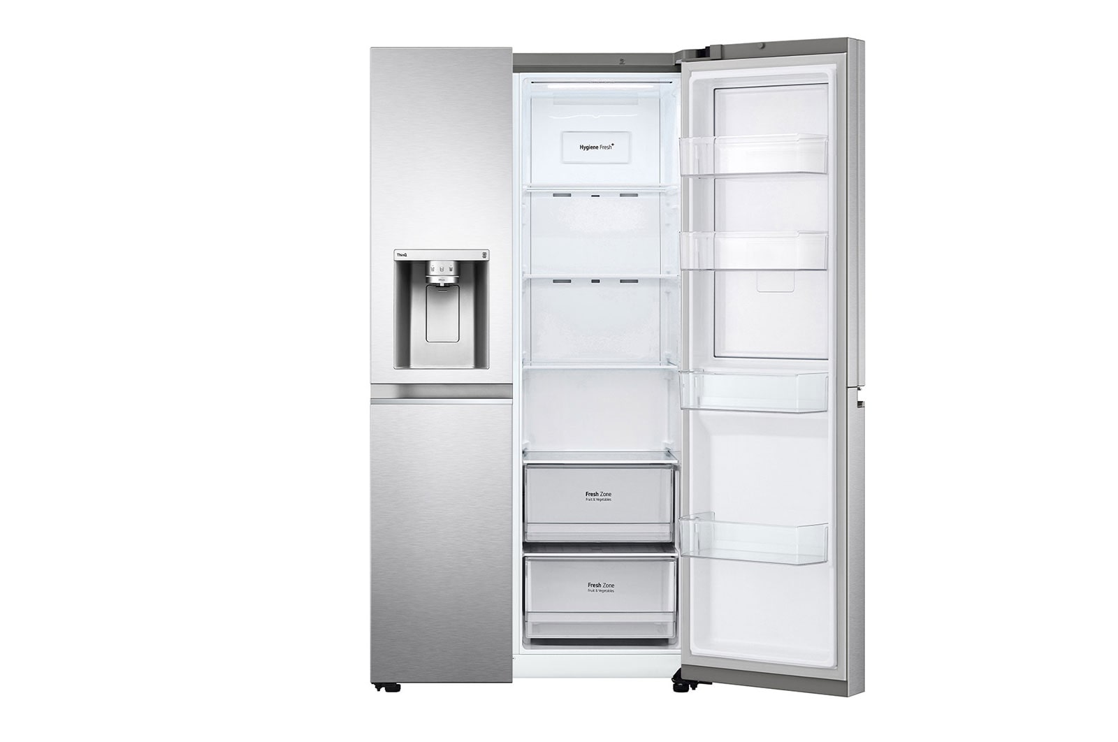 LG Refrigerador Duplex Door-in-Door Inteligente 22 pies cúbicos - Acero Inoxidable con Despachador de Agua y Hielos  | LINEAR INVERTER, VS22JS