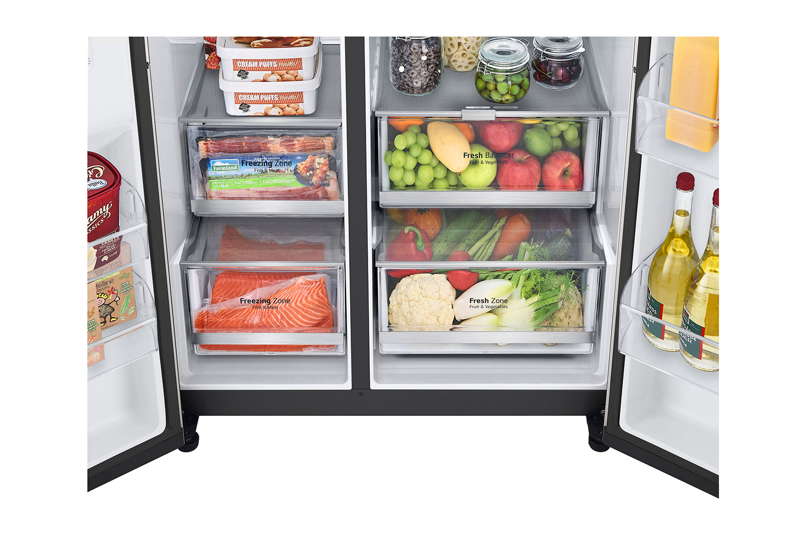 LG Refrigerador InstaView™ Side by Side 23 pies³, VS23BQB