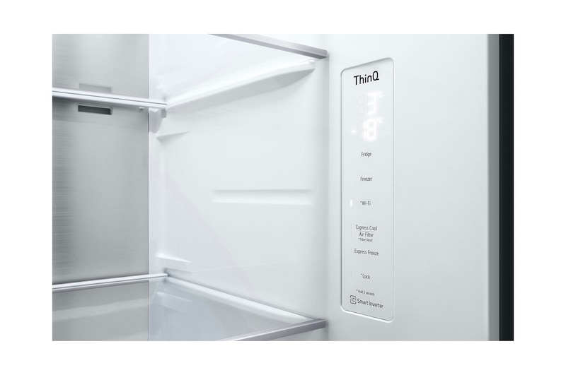LG Refrigerador 23 pies cúbicos InstaView™ Side by Side, VS23BQB