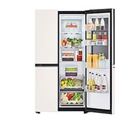 LG         Refrigerador LG Side by Side InstaView™ Door-in-Door 23 pies cúbicos Color Crema con ThinQ® | SMART INVERTER, VS23BQB