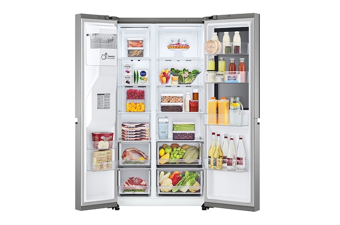 LG Refrigerador 27 pies cúbicos InstaView™ Side by Side, VS27GNIP