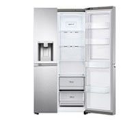 LG Refrigerador Duplex Door-in-Door Inteligente 27 pies cúbicos - Acero Inoxidable con Despachador de Agua y Hielos  | LINEAR INVERTER, VS27JS