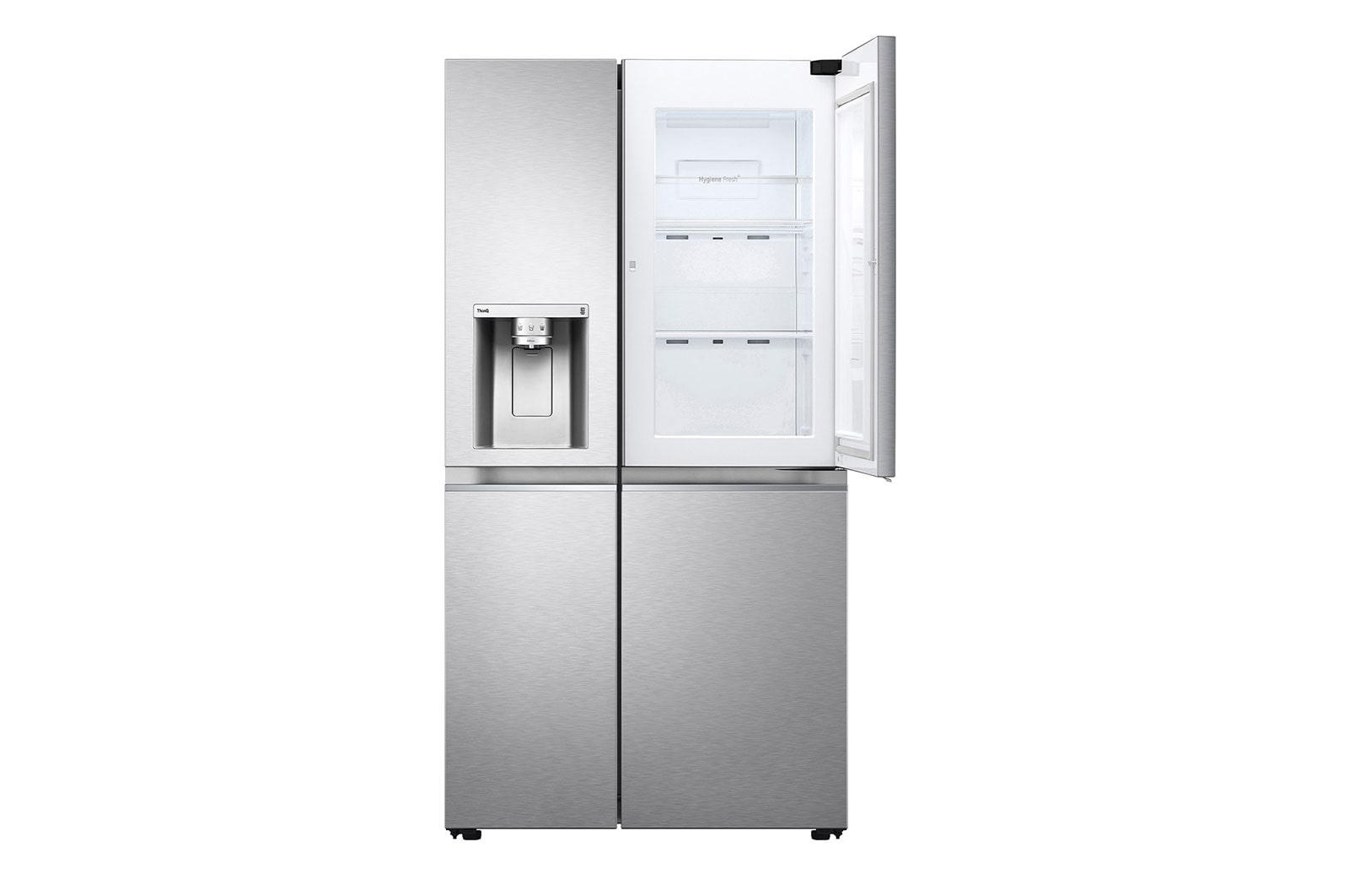 LG Refrigerador Duplex Door-in-Door Inteligente 27 pies cúbicos - Acero Inoxidable con Despachador de Agua y Hielos  | LINEAR INVERTER, VS27JS